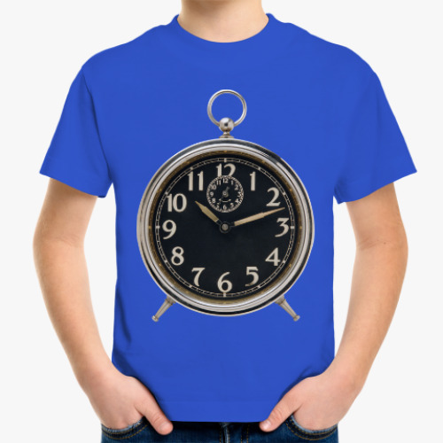 Детская футболка с принтом Циферблат