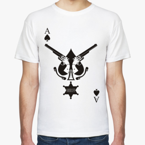 Футболка с принтом  'Шериф'