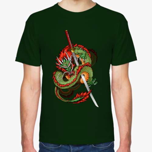 Футболка с принтом Дракон