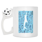 Кружка с футбольным мячиком