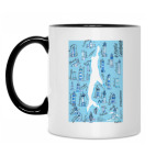 Кружка двухцветная