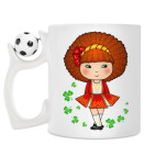 Кружка с футбольным мячиком