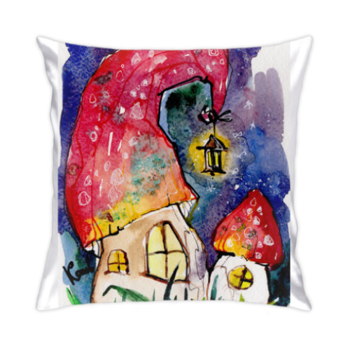 Подушка с принтом Ночная сказка