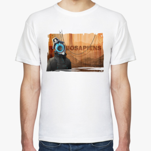 Футболка с принтом робосапиенс