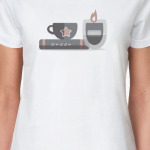 Уютные чашка, книжка и свечка в стиле Хюгге