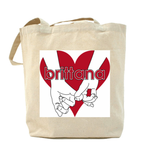 Сумка шоппер с принтом brittana