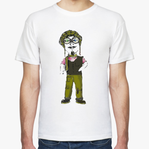 Футболка с принтом Пилот