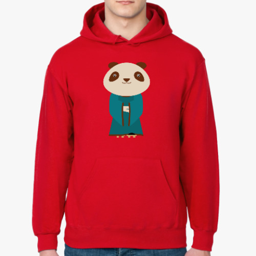 Толстовка худи с принтом Панда в кимоно