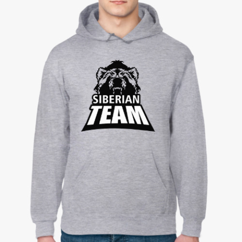 Толстовка худи с принтом Made in Siberia