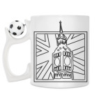 Кружка с футбольным мячиком