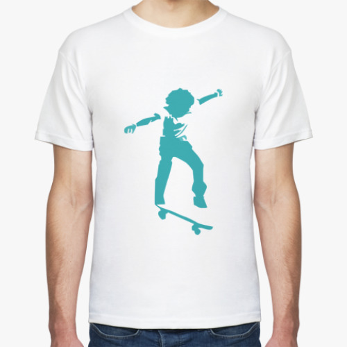 Футболка с принтом Скейтер