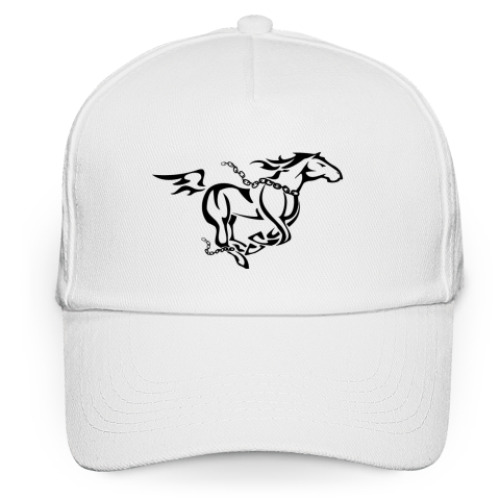 Кепка бейсболка с принтом лошадь
