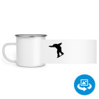 Кружка металлическая белая (круговая запечатка)