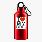 Металлическая бутылка 400 мл UV-DTF