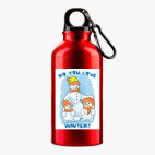 Металлическая бутылка 400 мл UV-DTF