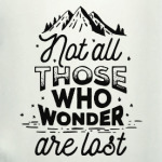 Not all those who wonder are lost