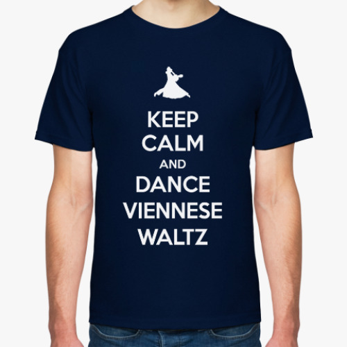 Футболка с принтом Keep Calm And Dance Viennese Waltz