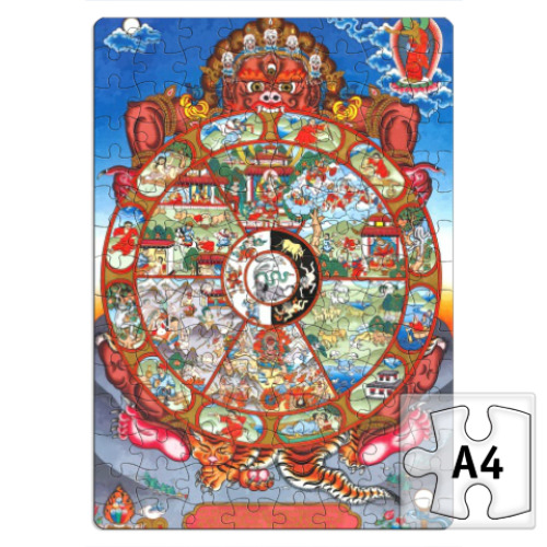 Пазл с принтом Колесо Сансары