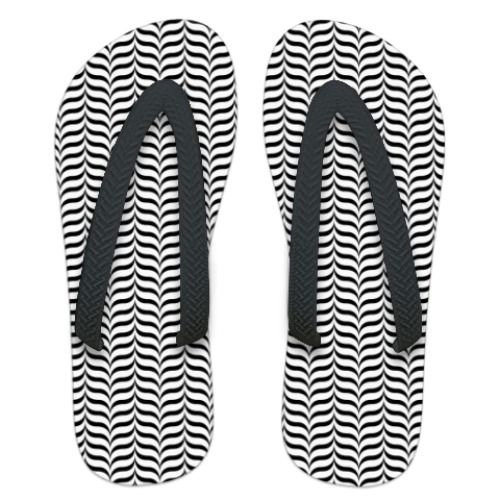 Шлепанцы (сланцы) с принтом Текстура