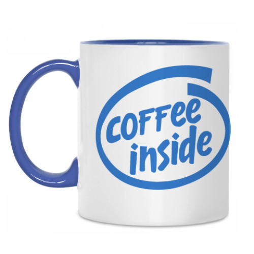 Кружка с принтом Coffee inside!