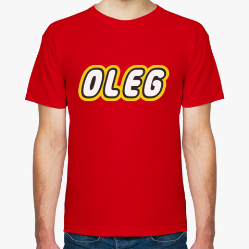 Футболка с принтом Oleg