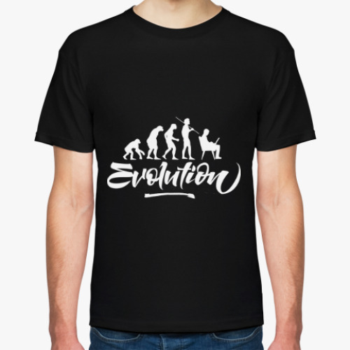Футболка с принтом Evolution