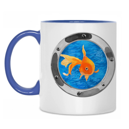 Кружка с принтом Рыбка золотая