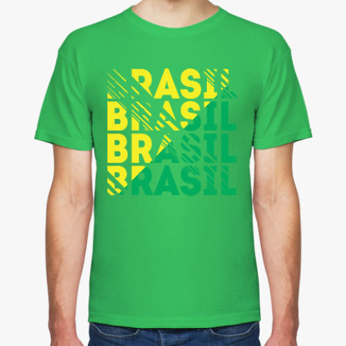 Футболка с принтом Сборная Бразилии по футболу