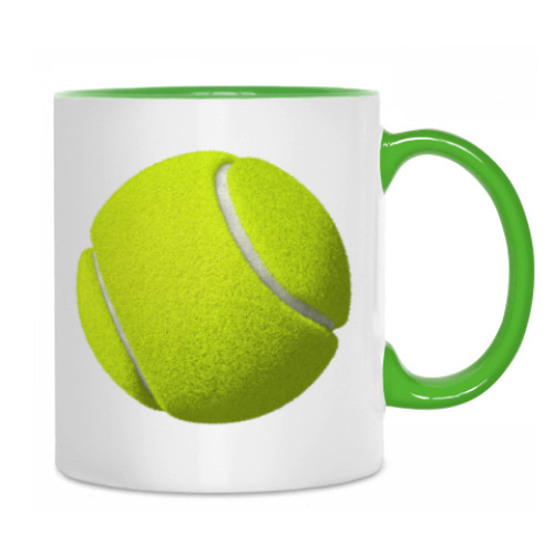 Кружка с принтом Теннисный мяч