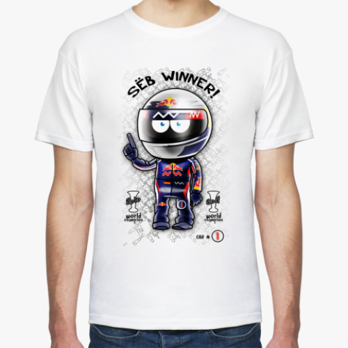 Футболка с принтом SEB WINNER