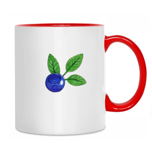 Кружка с принтом "Черничник"