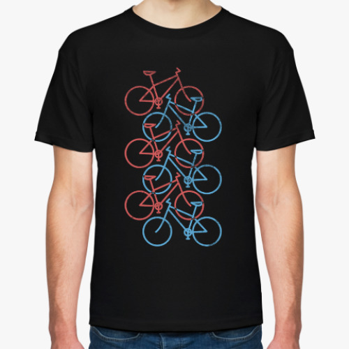 Футболка с принтом Велосипеды