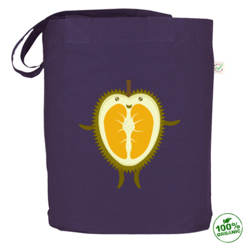 Сумка шоппер с принтом Фрукт Дуриан