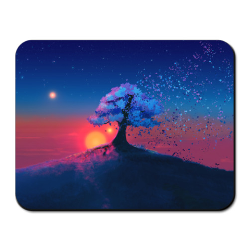 Коврик для мыши с принтом Древо
