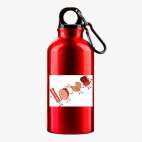 Металлическая бутылка 400 мл UV-DTF