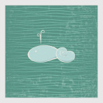 Кит качается на волнах