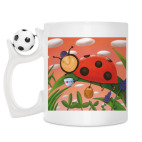 Кружка с футбольным мячиком