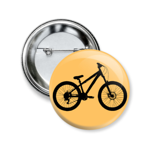 Значок 50мм с принтом mtb