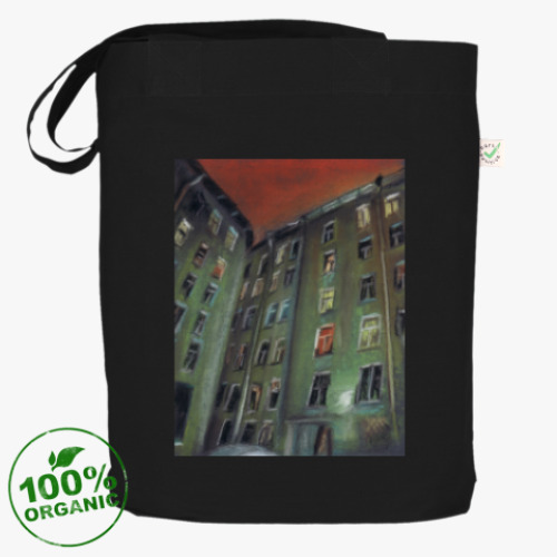 Сумка шоппер с принтом Двор, откуда видно море