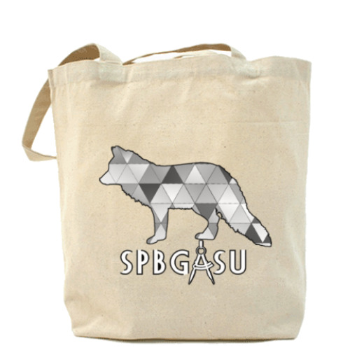 Сумка шоппер с принтом СПБГАСУ