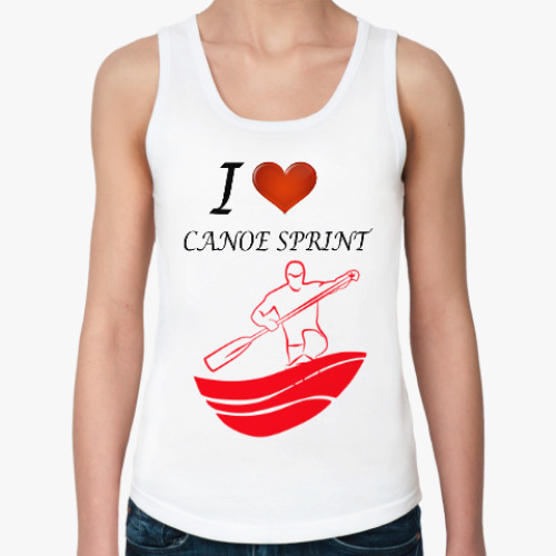 Женская майка с принтом Каноэ