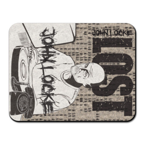 Коврик для мыши с принтом LOST John Locke