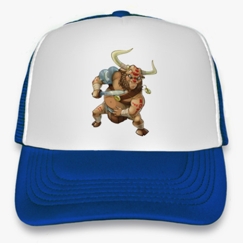 Кепка-тракер с принтом Бык-гладиатор