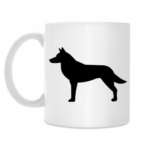 Кружка с принтом Волк