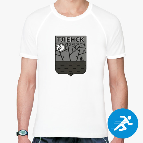 Спортивная футболка с принтом Герб Тленска