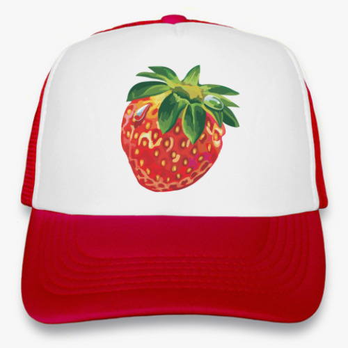 Кепка-тракер с принтом Клубничка