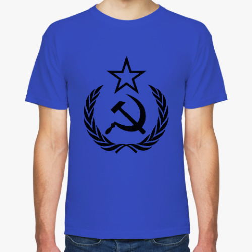 Футболка с принтом Звезда, серп, молот