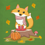 Осенняя лиса