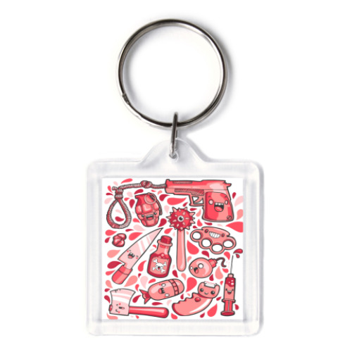 Брелок с принтом   VIOLENCE