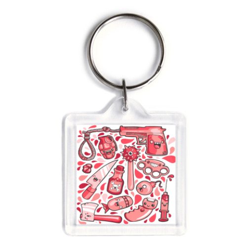 Брелок с принтом   VIOLENCE